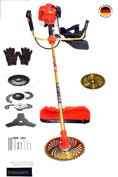Pro Alman Benzinli Yan Tırpan Çalı Biçme Makinesi - Resim 3