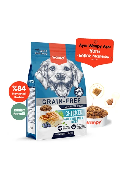 Tavuklu Tahılsız Yetişkin Köpek Maması 1.5 Kg ürün görseli 1