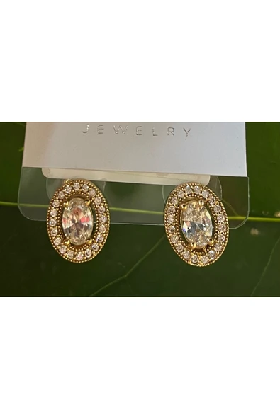 Monalisa Home Gold Renk Lüks Gösterişli Figürlü Küpe