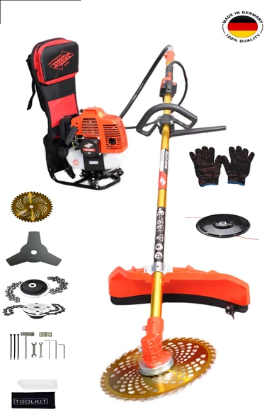 Raider Pro Alman Sırt Tırpan Çim Biçme Makinesi - Resim 3