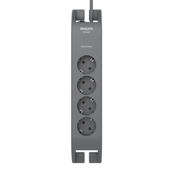PHILIPS SPN3140A/62 2400J 4'LÜ / 2M AKIM KORUMALI PRIZ - Resim 2