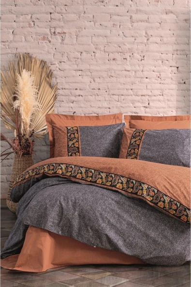 Folk Art Çift Kişilik Nevresim Takımı Dalila Tarçın - 1