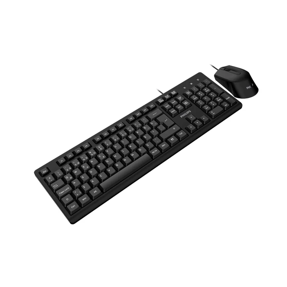 PHILIPS KABLOLU KLAVYE&MOUSE SET SPT6234 SIYAH - Resim 2