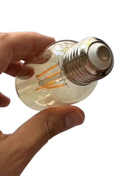 (8 Adet) Heka 6W (48W) 2500K (Günışığı) E27 Duylu (Kalın Duy) Şeffaf Led Ampul - Resim 5