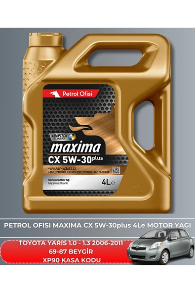 TOYOTA YARİS 2006-2011 69-87 BEYGİR FİLTRE - YAĞ BAKIM SETİ - Resim 5