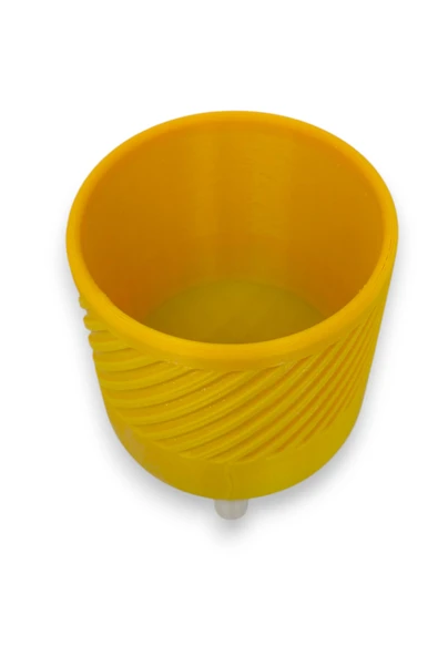 3D Gökkuşağı Renkli Saksı - Kompakt Saksı - Dekoratif ve Modern Tasarım - 4