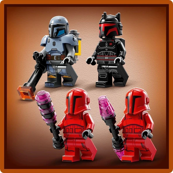 LEGO Star Wars: The Mandalorian Paz Vizsla ve Moff Gideon Savaşı 75386 – 7 Yaş ve Üzeri Kız ve Erkek Çocuklar için 4 Min - Resim 3