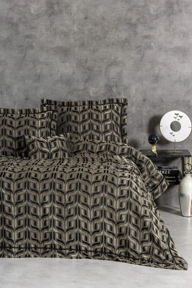 Smart Çift Kişilik Yatak Örtüsü Bertha Antrasit