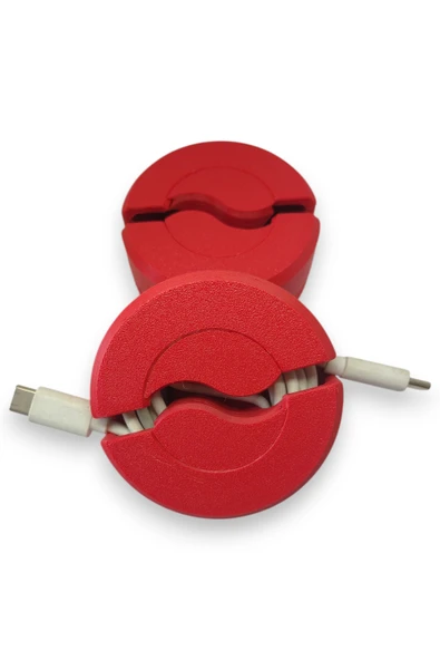 3D Kablo Toparlayıcı – Pratik Mekanizmalı Sarıcı - 7cm Kablo Sarıcı - 5