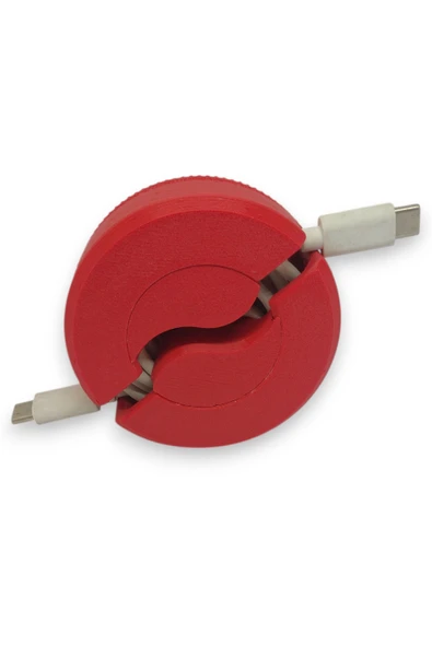 3D Kablo Toparlayıcı – Pratik Mekanizmalı Sarıcı - 7cm Kablo Sarıcı