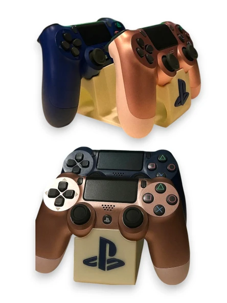 3D PlayStation Kol Standı - 2’li Gamepad Organizer - PlayStation Oganizer - 1