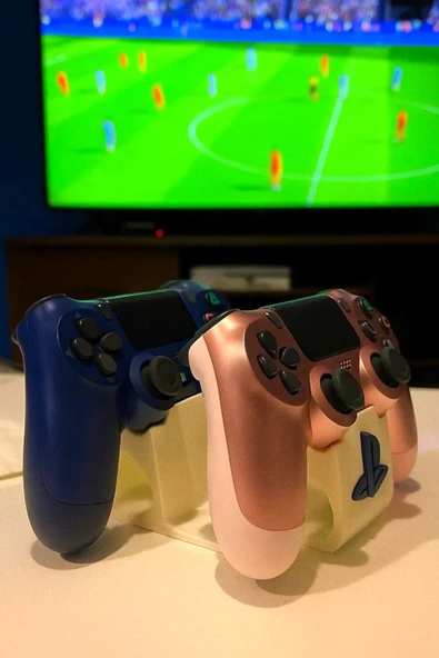 3D PlayStation Kol Standı - 2’li Gamepad Organizer - PlayStation Oganizer - 5