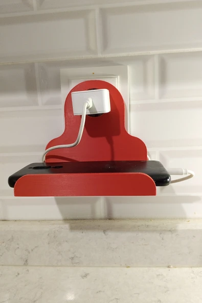 3D Telefon Şarj Tutucu – Şarj Askılığı ve Kablo Toparlayıcı