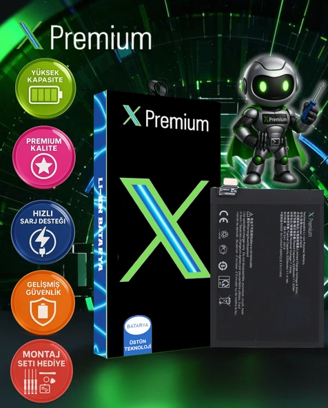 Xpremium OnePlus 9 BLP829 Güçlendirilmiş Uzun Ömürlü Batarya - 1