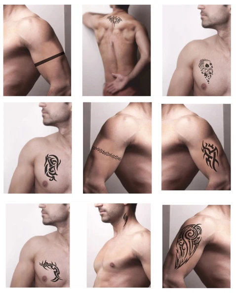 Hayal Sepeti Geçici Dövme 9,5x19CM Tattoo Minimal Tattoo Aksesuar Şık  LEOPAR MODELİ - 5