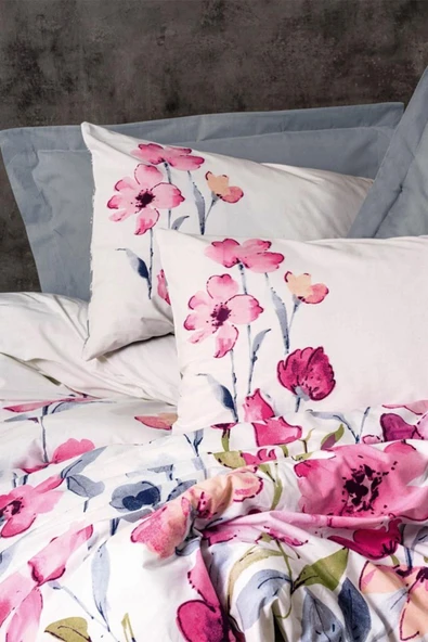 Çift Kişilik Nevresim Takımı Carla Gri - Resim 2