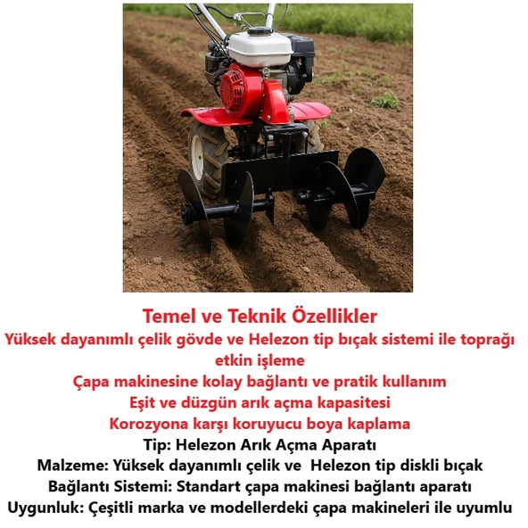 Çapa Makinesi Helezon Arık Açma - Tarımgaraj - 2