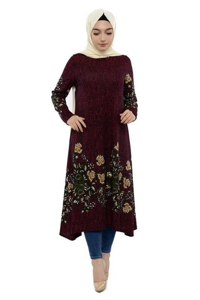 Moda Çizgi İşlemeli Krep Şal - 3