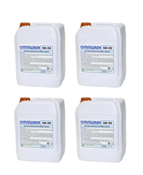 Omniwash SD-50 Bulaşık Makinesi Sıvı Kireç Çözücü 5000 ml 4 Adet