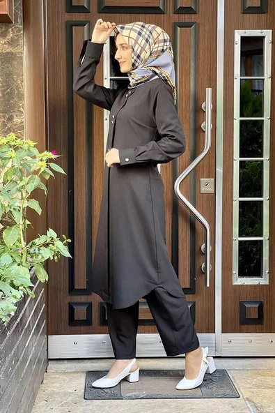 Moda Çizgi Tesettür Takım - Resim 4