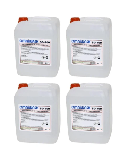 Omniwash SD-700 Hijyenik Paspas ve Yüzey Solüsyonu 5000 ml 4 Adet