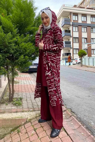 Moda Çizgi Tesettür Takım - Resim 4