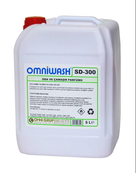 Omniwash SD-300 Ihlamur Oda ve Çamaşır Parfümü 5 Litre 4 Adet - 2