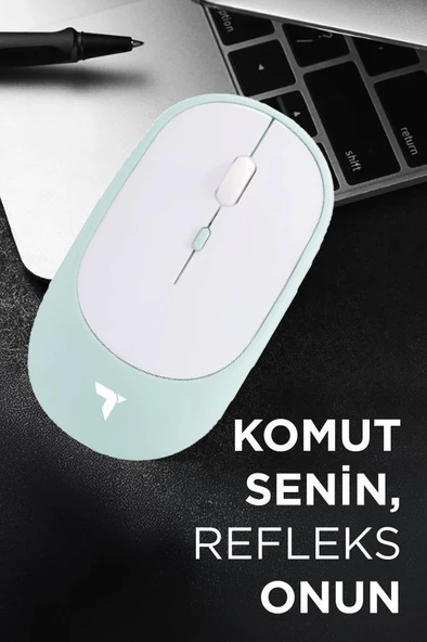 Torima TM-16 Mavi Kablosuz Çift Modlu Sessiz Mouse Fare - 3