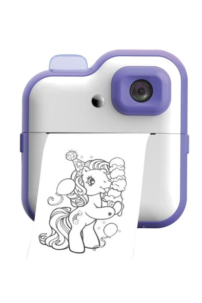 Torima TRM-CMR15 Mor Dijital Video Kayıt Fotoğraf Çocuk Kamerası Anlık Termal Resim Kağıt Baskılı Yazıcı - Resim 3