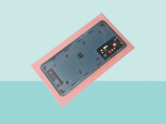 Tkgz - Xiaomi Mi 12T Arka Pil Batarya Kapağı Kapak (FULL KAMERA LENSİ 108 MP) MAVİ - Resim 3