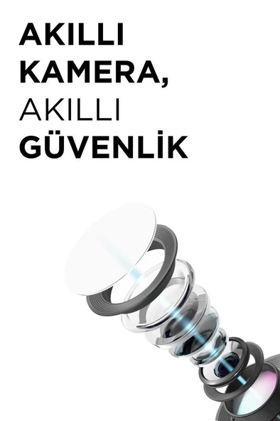 Torima CMR30 Beyaz Şarjlı Duvar Lambası Görünümlü Dış Mekan Kamerası Akıllı IP Güneş Enerjili Kamera - 5