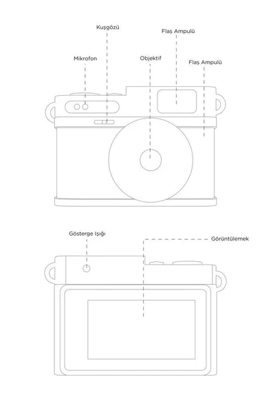 Torima CMR-35 Beyaz Dijital Mini Cep Boy Anahtarlık 1080P Video Fotoğraf Makinesi Kamera - Resim 4