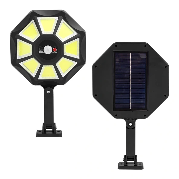 ZB-168B KUMANDALI 3 KADEMELİ 168 COB LEDLİ SENSÖRLÜ BEYAZ SOLAR AYDINLATMA (5047) - 2