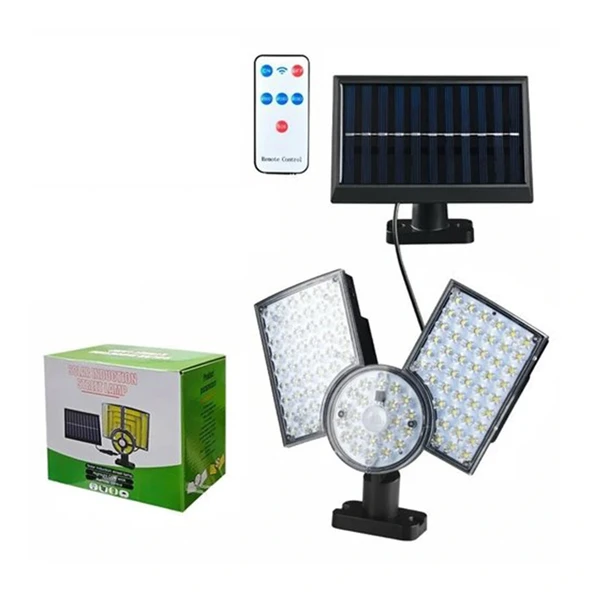 KUMANDALI SENSÖRLÜ SOLAR SOKAK LAMBASI (5047)