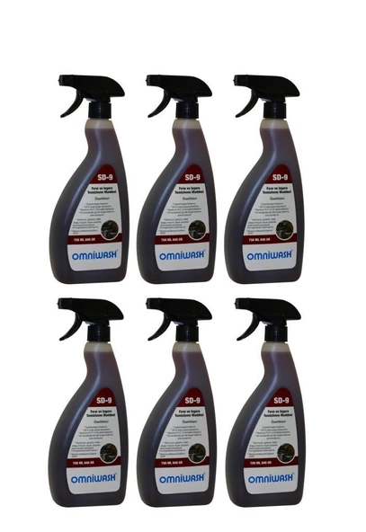 Omniwash Sd-9 750ml Yağ Sökücü Fırın ve Izgara Temizleme Maddesi 6 Adet