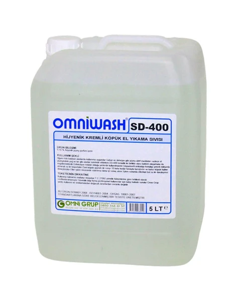 Omniwash SD-400 5000ml Hijyenik Köpük Sıvı El Sabunu 4 Adet - 2
