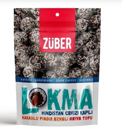 Züber Lokma Meyve Topu 96 Gr Hindistan Cevizli ürün görseli