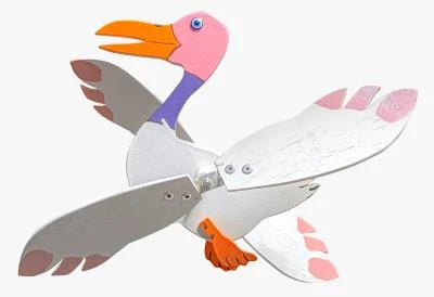 Rüzgaristan midi Pembe Başlı Balıkçıl - 1