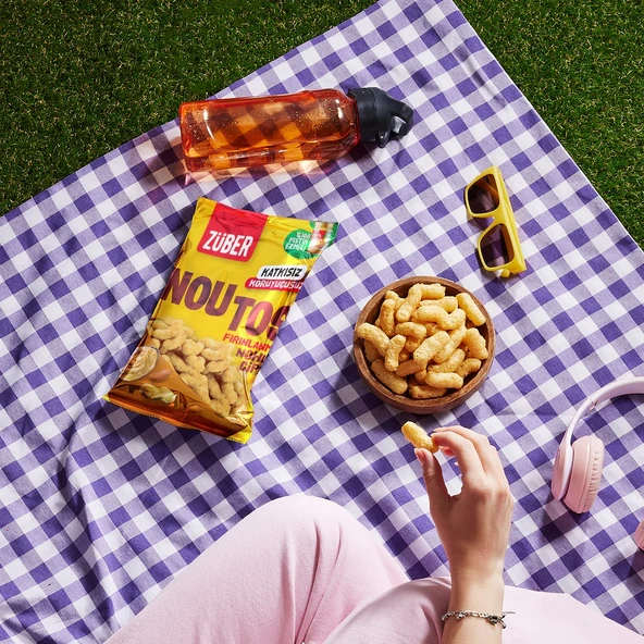 Züber Noutos Fırın Nohut Cipsi 55 Gr Fıstık - Resim 2