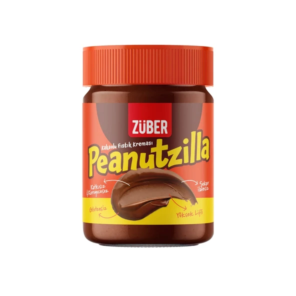 Züber Peanutzilla Kakaolu Fıstık Ezmesi 315 Gr