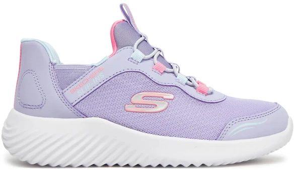 Skechers Bounder Slip-İns Simle Cute 303585L Ortopedik Çocuk Spor Ayakkabı - Resim 3