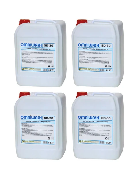 Omniwash SD-30 5000 ml Ultra Kıvamlı Çamaşır Suyu 4 Adet