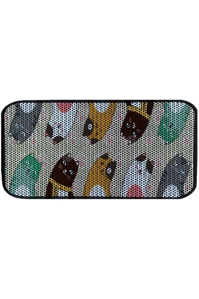 Aktunç Elekli Tuvalet Desenli Önü Kedi Kumu Paspası 60X120 cm DESEN 6