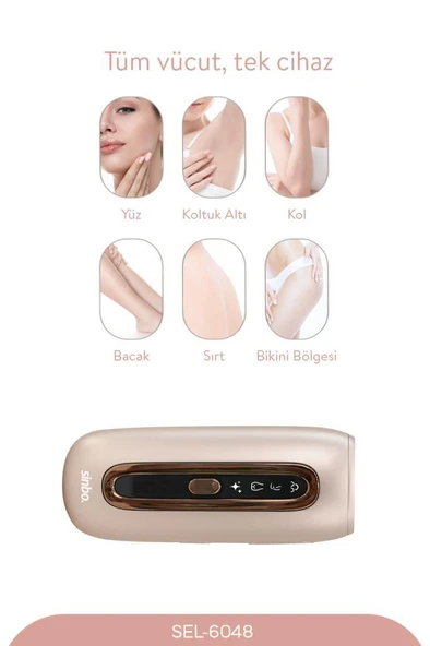 Sinbo Sel-6048 IPL Lazer Epilasyon Cihazı Acısız Kalıcı Epilasyon Purple - 3