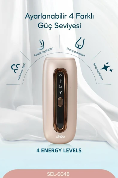 Sinbo Sel-6048 IPL Lazer Epilasyon Cihazı Acısız Kalıcı Epilasyon Purple - Resim 4