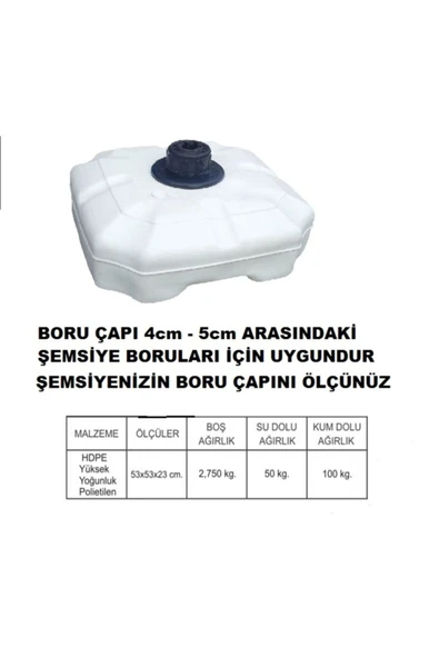OEM Turuncu 50 Lt Şemsiye Bidonu ve Altlığı, dayanıklı ve şık tasarım - 2
