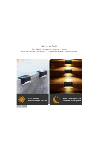 Pia Store Waterp Solar Merdiven Lambası 4 Adet - 2