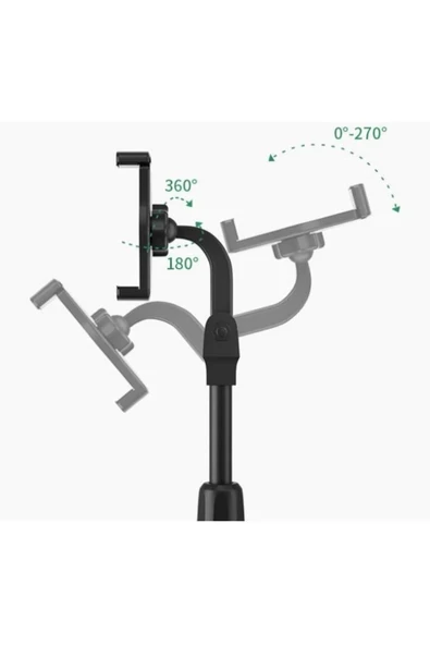MENFRY Masaüstü Teleskopik Telefon Tutucu 360 ° Döndürülebilir Stand - 3