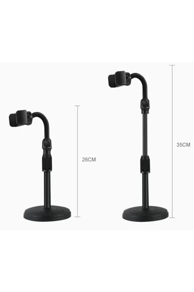 MENFRY Masaüstü Teleskopik Telefon Tutucu 360 ° Döndürülebilir Stand - 2