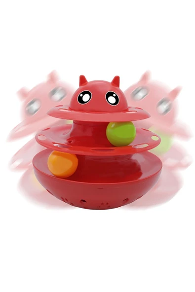 Nunbell Mama Hazneli Yatmaz Sallanan Kedi Köpek Oyuncağı Shaking Circular Turntable Cat And Dog Toy - 1